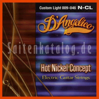 D'Angelico N-CL Hot Nickel Concept Entorchado Redondo CL