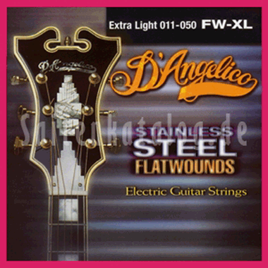 D'Angelico FW-XL Stainless Steel Flatwound XL