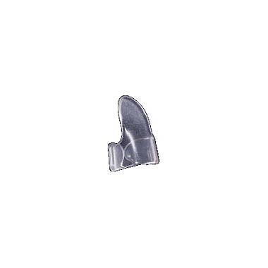Dunlop FTP Clear "D" Plastic Fingerpick (1 piece) clear. medium