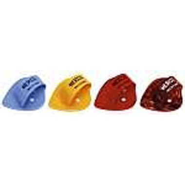Dunlop FTP Herco Flat Púa para Pulgar (24 Piezas) de colores surtidos. Suave