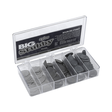 Dunlop 445 Plektren NYLON BIG STUBBY Dealers Pack