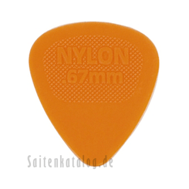 Dunlop 443 Plektren NYLON MIDI STANDARD orange 0.67 mm