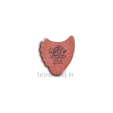 Dunlop 414 Plektren TORTEX FINS red 0.50 mm