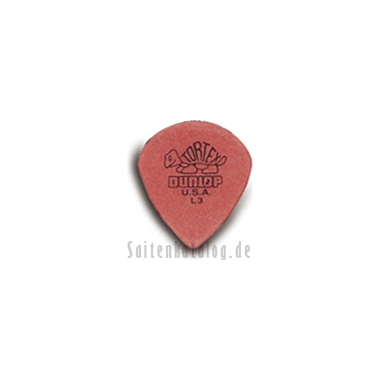 Dunlop 472 Plektren TORTEX JAZZ light red spitz