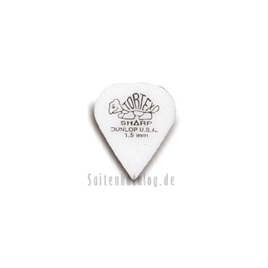 Dunlop 412 Plektren TORTEX SHARP white 1.50 mm