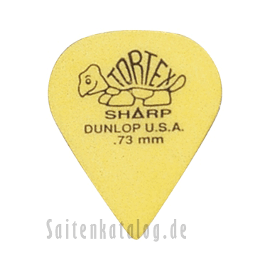 Dunlop 412 Plektren TORTEX SHARP Big Pack yellow 0.73 mm
