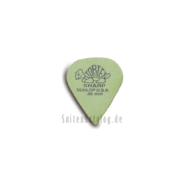 Dunlop 412 Plektren TORTEX SHARP Big Pack green 0.88 mm