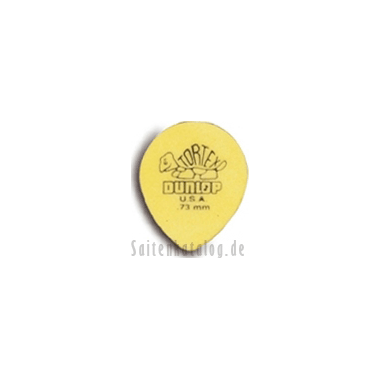 Dunlop 413 Plektren TORTEX TEAR DROP yellow 0.73 mm