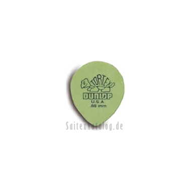 Dunlop 413 Plektren TORTEX TEAR DROP green 0.88 mm