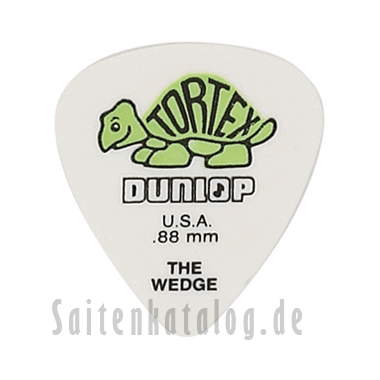 Dunlop 424 Plektren TORTEX WEDGE Players green 0.88 mm