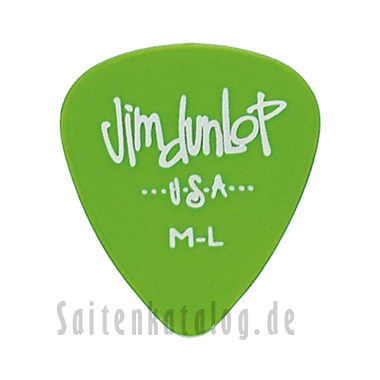 Dunlop 486 Plektren GELS STANDARD green. medium light