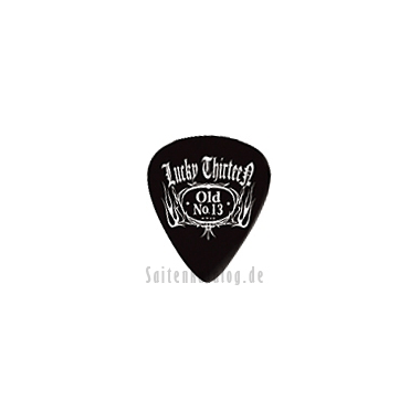 Dunlop L13 Plektren LUCKY 13 No.2 Old No.13 black 0.60 mm