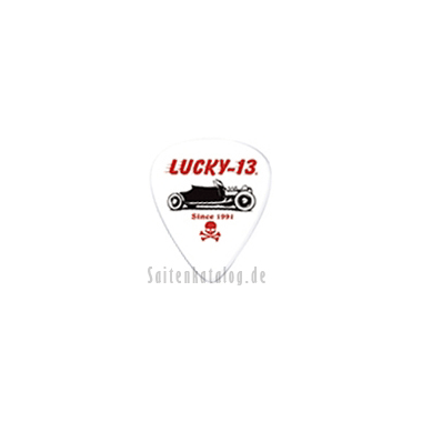 Dunlop L13 Púas LUCKY 13 No.5 Rodder blancas 0.60 mm