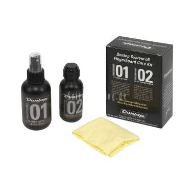Dunlop 6502 No.65 Gitarren Griffbrett Cleaner Set. 1 x 6524. 6532 inkl. Microfaser- und Baumwolltuch