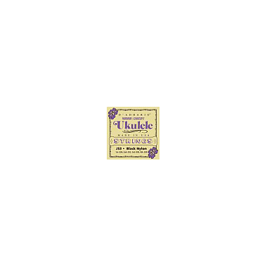 D'Addario J53 Hawaiian/Concert Ukulele Black Nylon