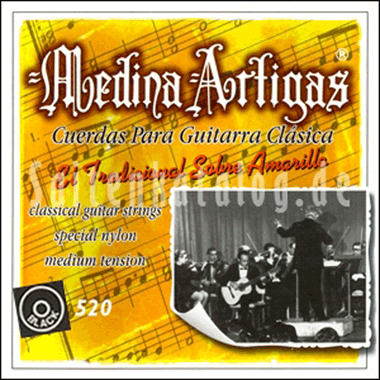 Medina Classical Guitar Sobre Amarillo (Black Nylon)