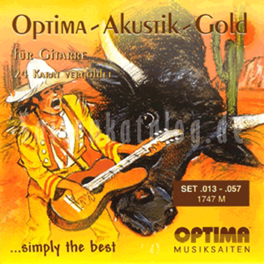 Optima 1747 Akustik-Gold Strings M