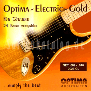 Optima 2028 Gold Strings CL Double Ball End