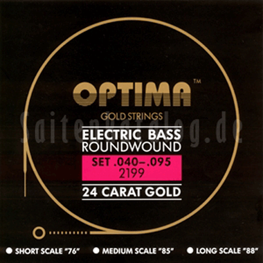 Optima 2199 Gold Strings L Double Ball End