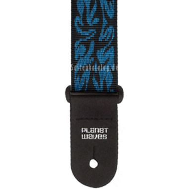 Planet Waves 44P071 Guitar Strap w/ shoulder pad - Black/Blue