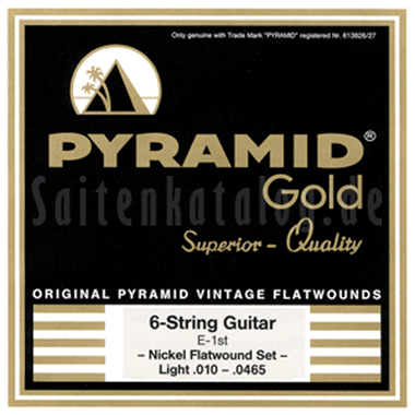 Pyramid Gold E-Gitarre Flachdraht light