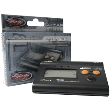 Stagg AUTOMATIC Guitar / Bass Tuner schwarz