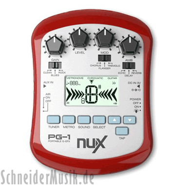nuX PG-1 Portable Guitar Effects Processor