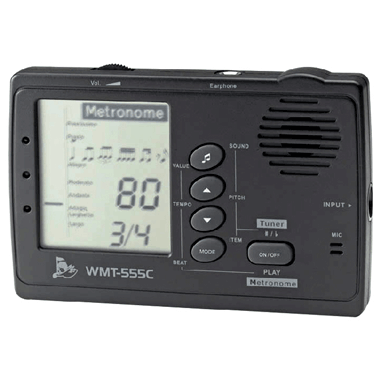 Cherub WMT-555C Metro-Tuner / Metronome & Tuner, black