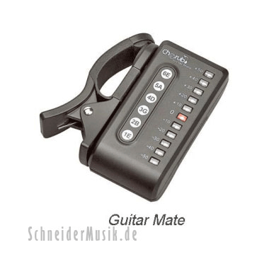 Cherub WST-550G Guitar Mate / Clip-On Tuner for Acoustic / E-Guitars, black