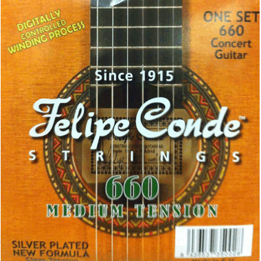 Felipe Conde Strings 660 Classical Guitar Nylon, Medium Tension