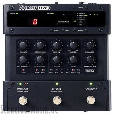 DigiTech Vocalist Live 3 (Vocal Harmony Processor)