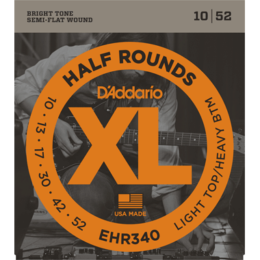 D'Addario Steel EHR340 T/HB Half Round Wound