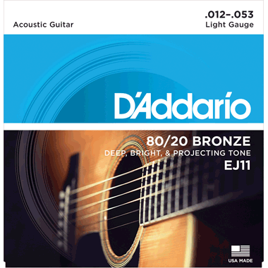 D'Addario EJ11 80/20 Bronze, Light