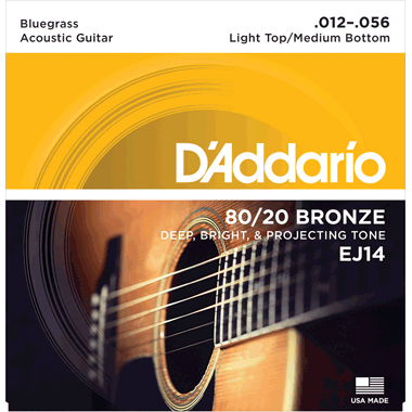 D'Addario EJ14 80/20 Bronze Bluegrass