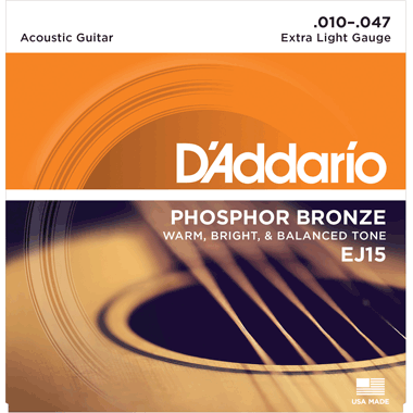 D'Addario EJ15 Phosphor Bronze XL