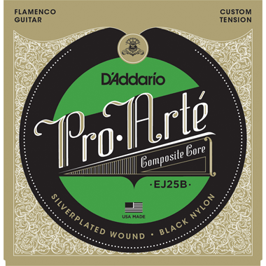 D'Addario EJ25B Pro-Arte COMPOSITES Flamenco Black Nylon