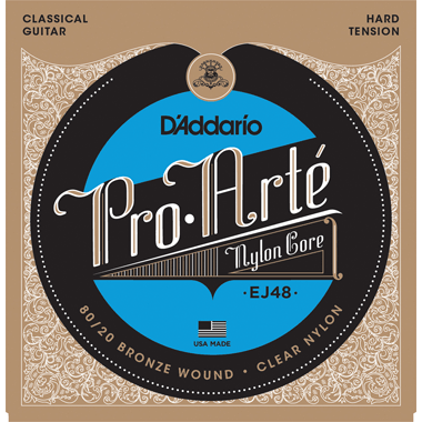 D'Addario EJ48 Pro-Arte 80/20 Bronze Wound Set, Hard Tension