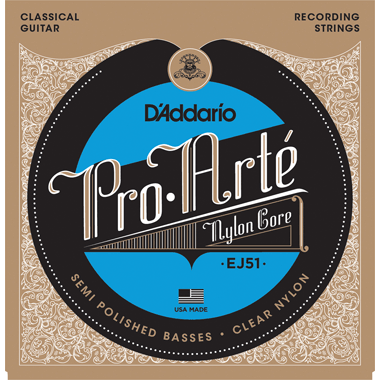 D'Addario EJ51 Pro-Arte Polished Basses, Hard Tension
