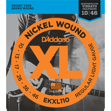 D'Addario EKXL110 Nickel Wound TREMOLO, Regular Light/Soldered Twist