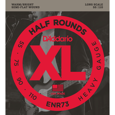 D'Addario ENR73 Bass Half Rounds, Heavy, Long Scale
