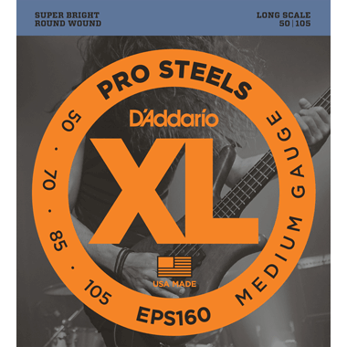 D'Addario EPS160 Bass ProSteels Round Wound, Long Scale