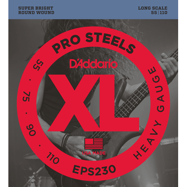 D'Addario EPS230 Bass ProSteels Round Wound, Long Scale