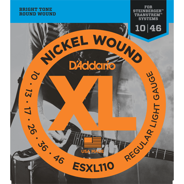 D'Addario Nickel ESXL110 Regular Light Double Ball End