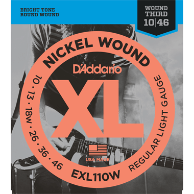D'Addario Nickel EXL110W Regular Light wound G3