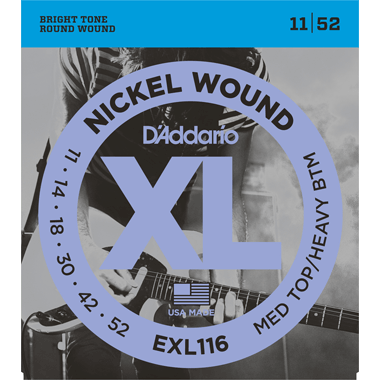 D'Addario EXL116 Nickel Round Wound Medium Top / Heavy Bottom