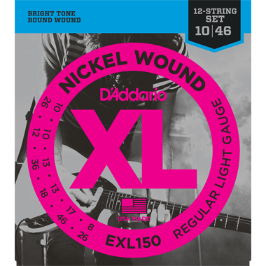 D'Addario Nickel EXL150 Super Light 12-string