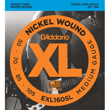 D'Addario Bass Nickel Roundwound EXL160SL Super Long Scale