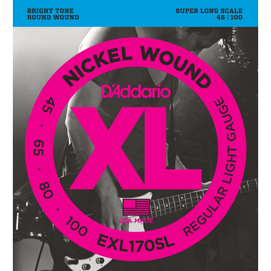 D'Addario Bass Nickel Roundwound EXL170SL Super Long Scale