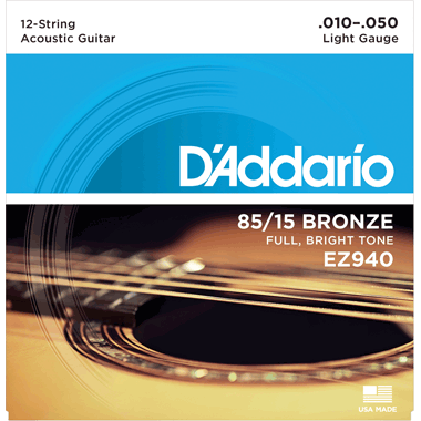 D'Addario Great American EZ940 12- string