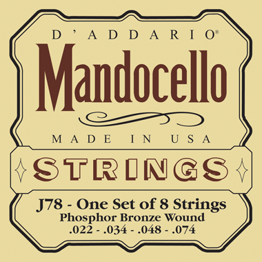 D'Addario J78 Mandocello (8-string) Phosphor Bronze Wound